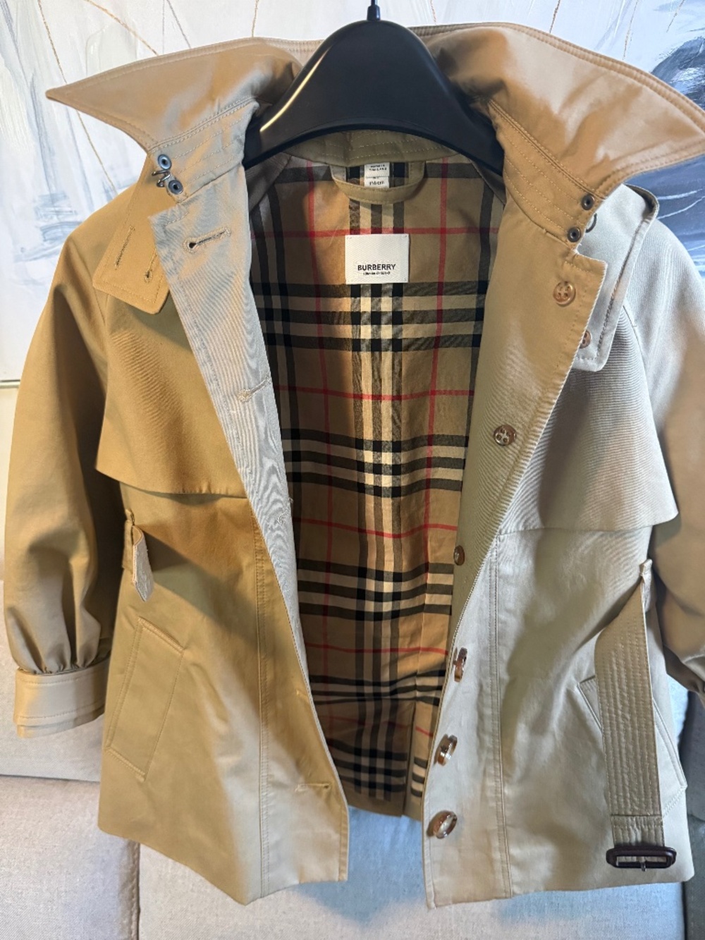 Girls Burberry Trench Coat